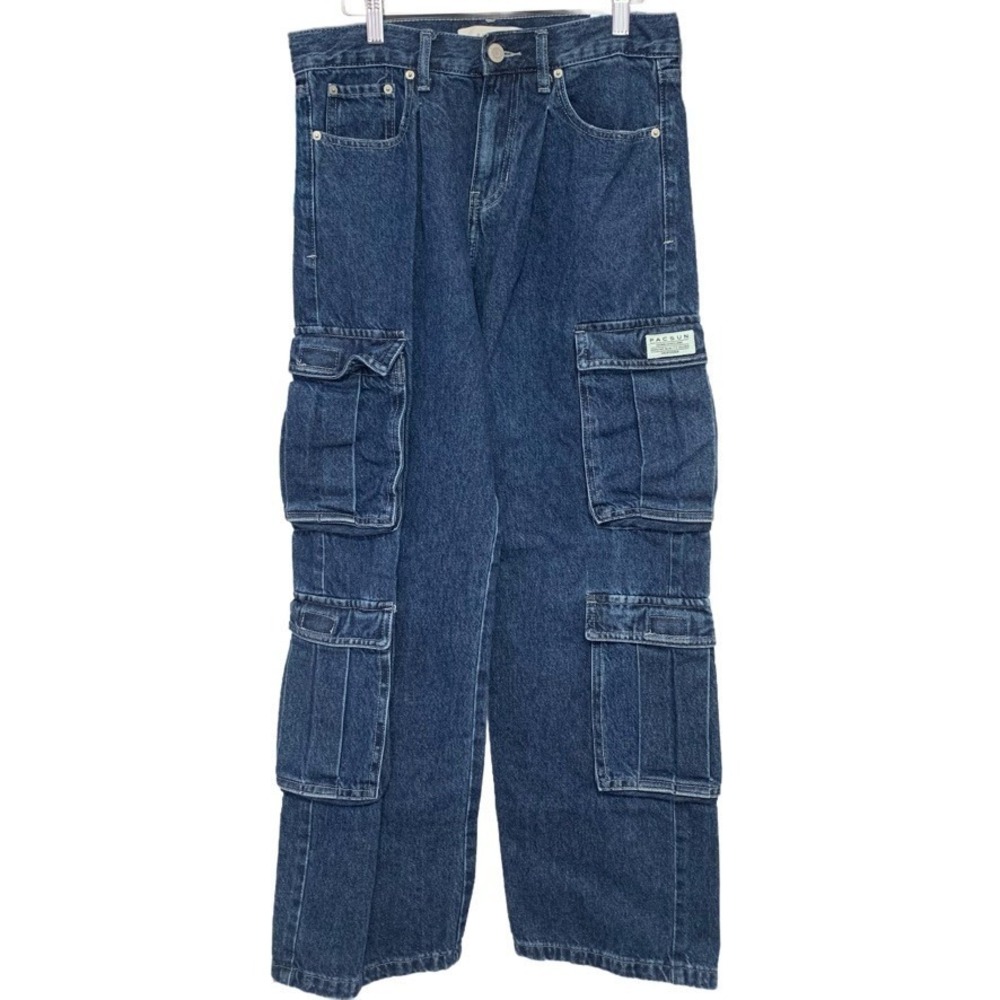 PacSun Baggy Carpenter Jeans Mens 30x30 Indigo Wash‎ Denim Utility Pockets